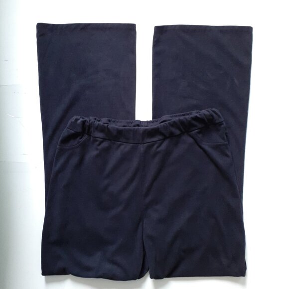 Soft Surroundings Faux Suede Pull-On Bootcut Pants Blue Size TXL Tall - Picture 16 of 16